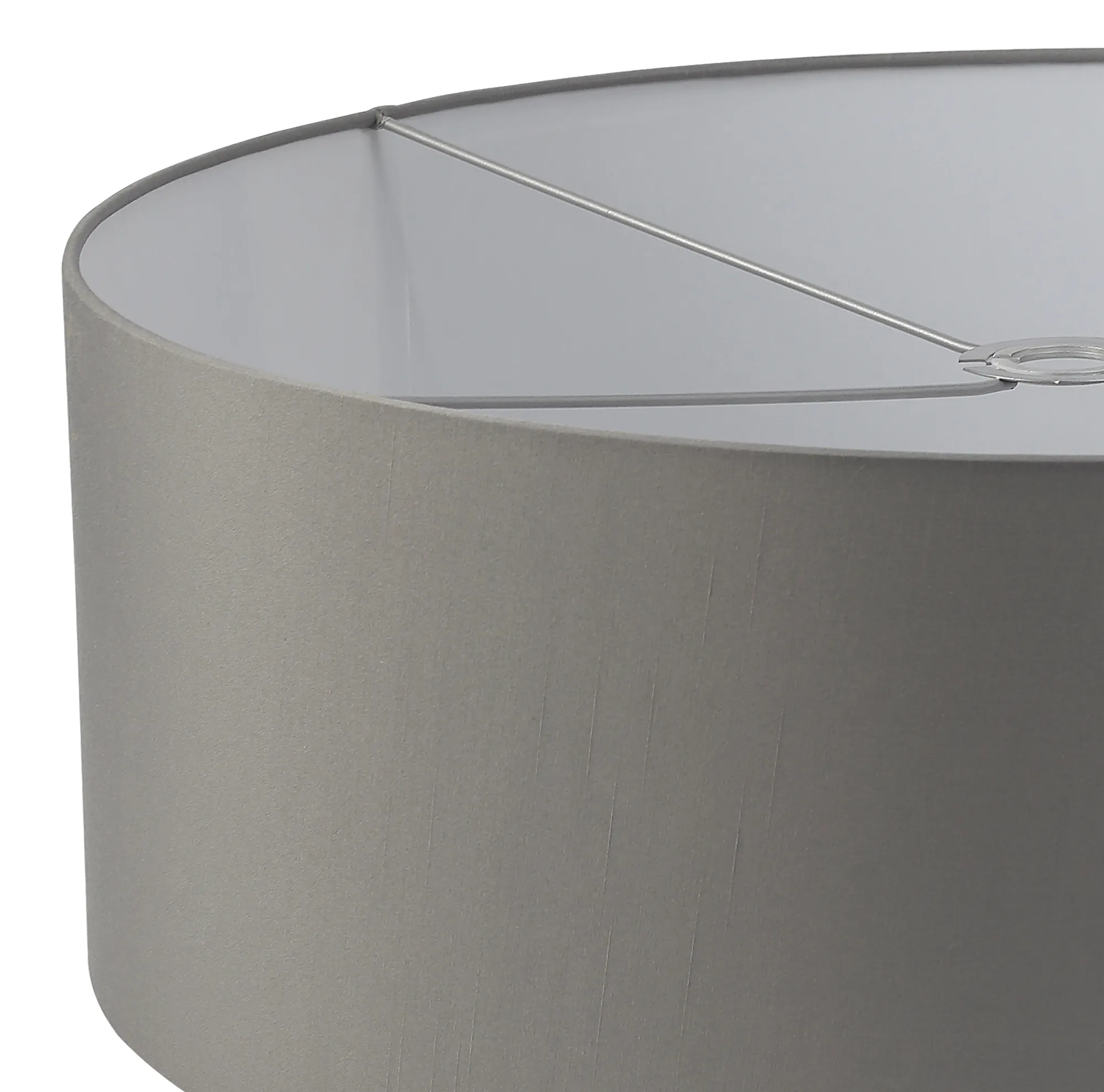 Baymont 60cm Flush 3 Light Grey, Frosted Diffuser DK0608  Deco Baymont WH GR